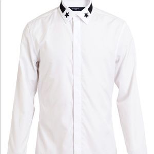 Givenchy star Collar shirt size 39